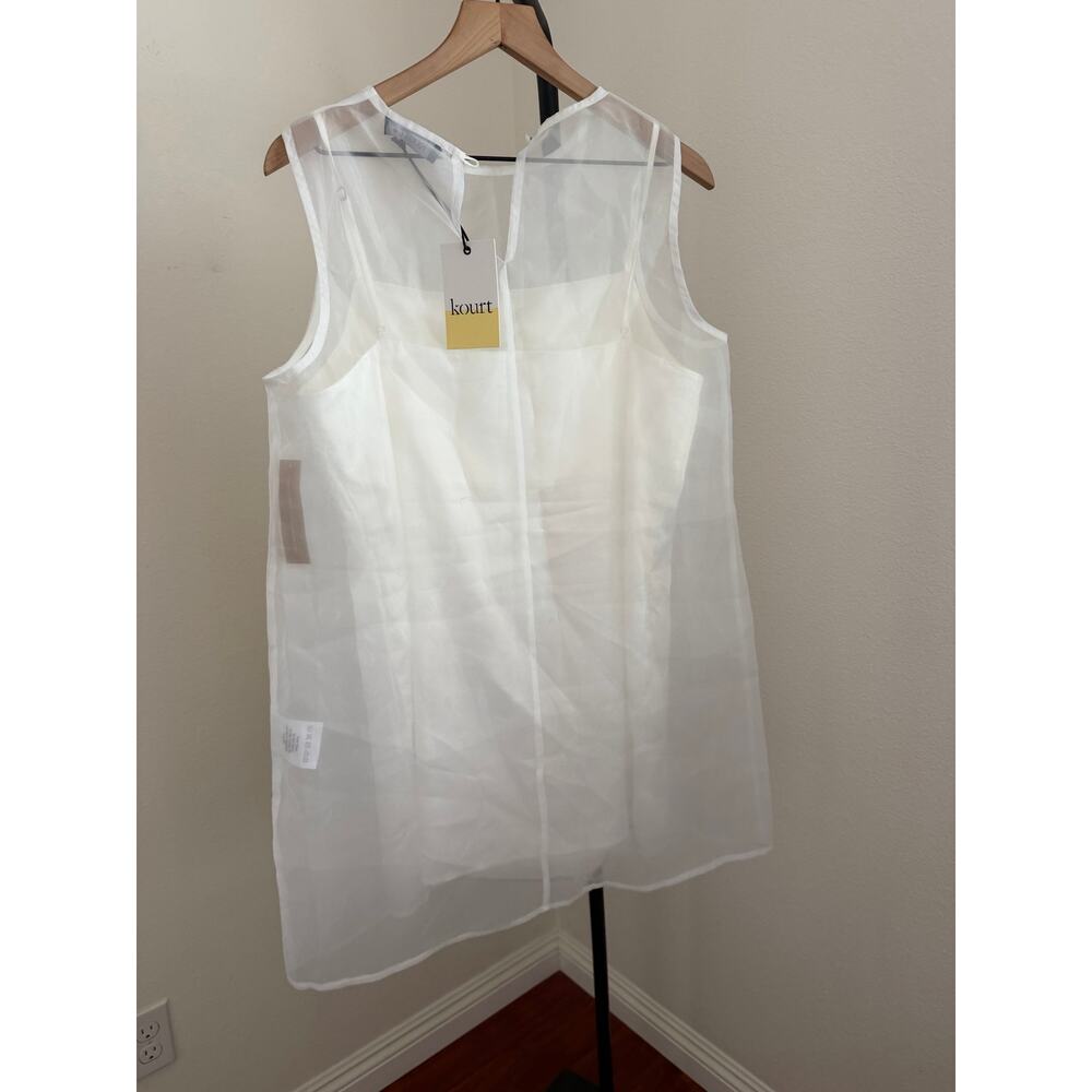 New Kourt Jemma white dress size 10 $198 - Picture 5 of 6